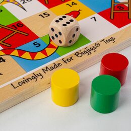 Bigjigs Toys Hadi a žebříky 2 - poškozený obal