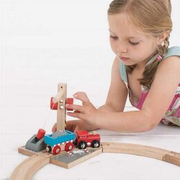 Bigjigs Rail Jeřáb se štěrkem