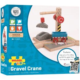 Bigjigs Rail Jeřáb se štěrkem
