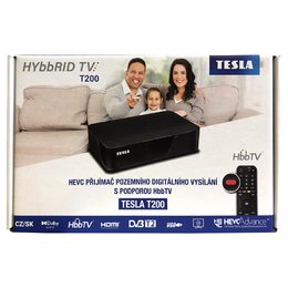 TESLA HYbbRID TV T200 box T2 HEVC HbbTV