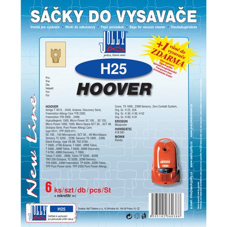 Sáčky do vysavače JOLLY H25 papírové 6ks