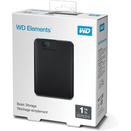 HDD 1TB USB3.0 Elements Portable BK WD