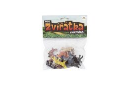 Teddies Zvířátka mini safari ZOO plast 5-6cm 12ks v sáčku