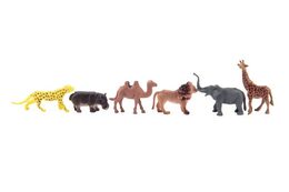 Teddies Zvířátka mini safari ZOO plast 5-6cm 12ks v sáčku