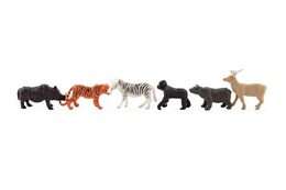 Teddies Zvířátka mini safari ZOO plast 5-6cm 12ks v sáčku