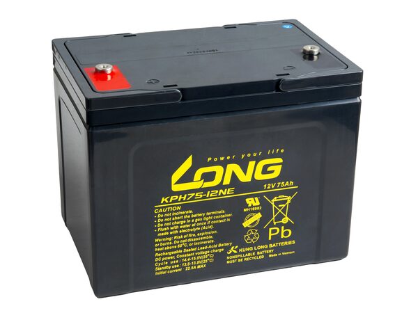 Baterie Avacom Long 12V 75Ah olověný akumulátor Deep Cycle AGM M6 (KPH75-12NE)