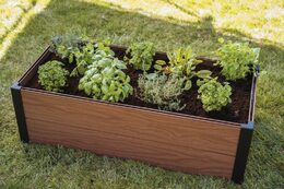 Květináč Keter Maple Trough Vyvýšený záhon 106 x 50 x 32 cm 249297 hnědý