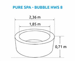 Nafukovací vířivka Marimex Pure Spa - Bubble HWS 8