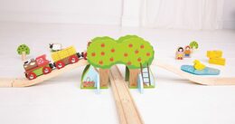 Bigjigs Rail dřevěná vláčkodráha farma - rozbaleno