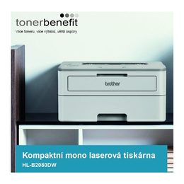 Tiskárna laserová Brother HL-B2080DW A4, 34str./min., 1200 x 1200, automatický duplex,