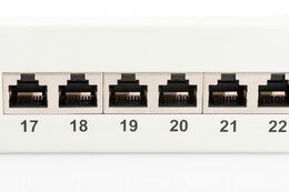 Patch panel STP cat6 24p. 1U, šedý