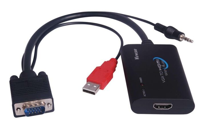 Redukce VGA+audio elektronický konvertor na rozhraní HDMI