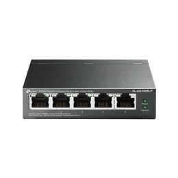 Switch TP-Link TL-SG1005LP 5x GLAN, 4xPoE+, 41W, dosah 250m, kov