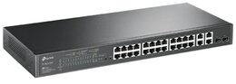 Switch TP-Link TL-SL2428P Smart, 24x Lan/PoE+, 4x GLan, 2x SFP Combo, 192W , Omáda SDN