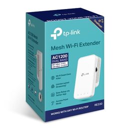 WiFi extender TP-Link RE330 AP/Extender/Repeater, 1x LAN, AC1200 300Mbps 2,4GHz a 867Mbps 5GHz, OneMesh