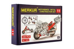 Stavebnice MERKUR 011 Motocykl 10 modelů 230ks v krabici 26x18x5cm