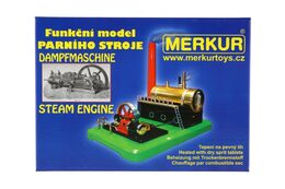 MERKUR Funkční model parního stroje Medium krabici 28,5x20x11,5cm