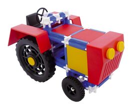 Stavebnice Seva Traktor plast 115ks v krabici 31,5x16,5x7,5cm