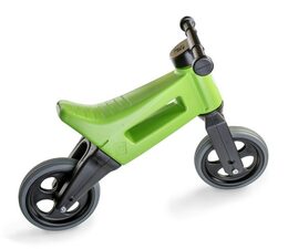 Teddies Funny Wheels Sport 2v1 zelené s gumovými koly v krabici