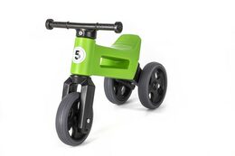 Teddies Funny Wheels Sport 2v1 zelené s gumovými koly v krabici