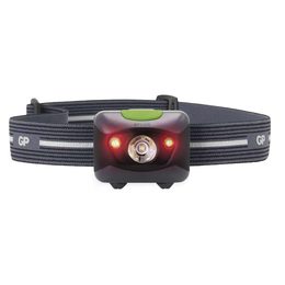 Čelovka GP 3 W LED + 2× červená LED