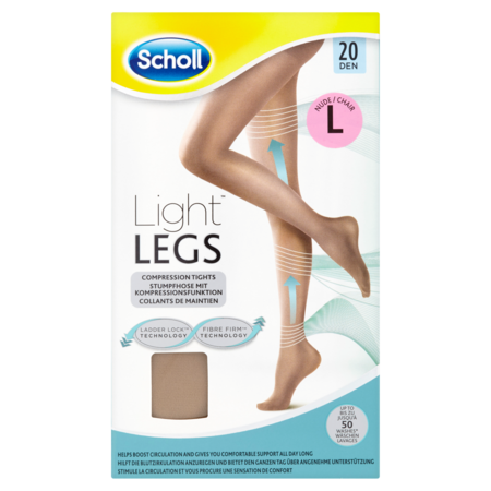 Scholl Kompresní punčochové kalhoty tělové 20 DEN Light LEGS L