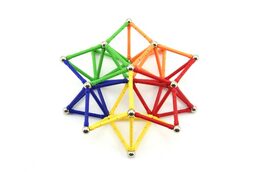 Magnetická stavebnice 200ks v krabici 30x23x6cm