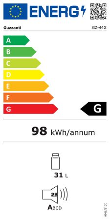 Guzzanti GZ 44G jednodvéřová lednice