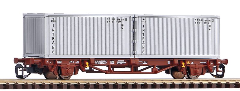 Piko Plošinový vagón Lgs579 2x20ft kontejnéry Intrans ČD IV - 47724
