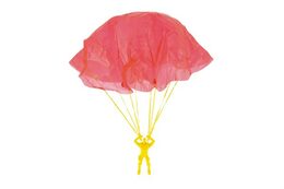 Teddies Parašutista figurka s padákem létající 9cm 2 barvy na kartě