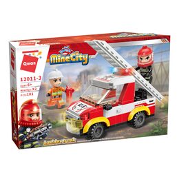 Qman Mine City Fire Line W12011-3 Automobilový žebřík