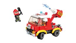 Qman Mine City Fire Line W12011-1 Lehký hasičský vůz