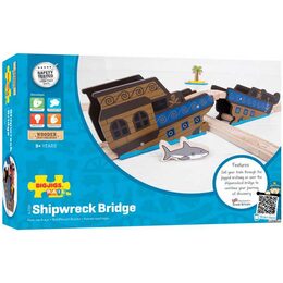 Bigjigs Rail Most vrak lodi Poškozený obal