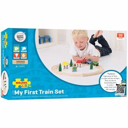 Bigjigs Rail Moje první vláčkodráha 19 dílů - poškozený obal