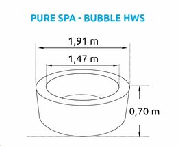 Nafukovací vířivka Marimex 11400217 Pure Spa  Bubble HWS