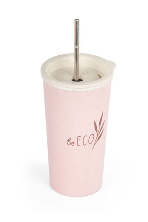 Eko kelímek G21 beECO Latte 450 ml, růžový