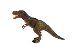 Teddies Dinosaurus tyranosaurus chodící plast 40cm na baterie se světlem se zvukem v krabici