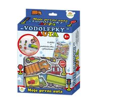 Teddies Vodolepky Moje první auta pěnová sada se síťkou 12ks v krabici MPZ