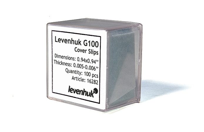 Krycí sklíčka Levenhuk G100, 100pcs