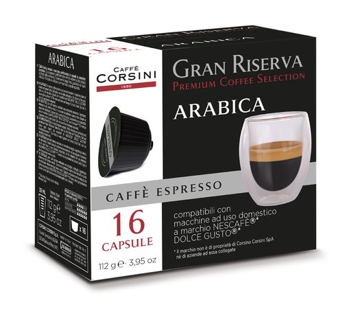Kapsle ARABICA CAFFÉ CORSINI GRAN RISERVA 16 ks