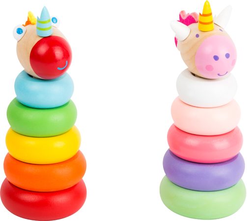 Small Foot Dřevěná nasazovací Věž 1 ks drak