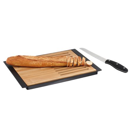 Kitchen Artist MEC121- Bambusová deska na krájení s nožem