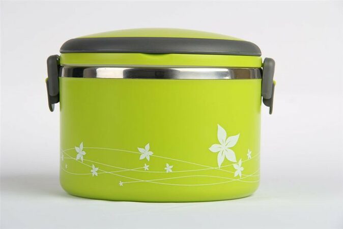 Promis TM-100 green Lunchbox - 1L, nerez výplň, uzavíratelný, zelený