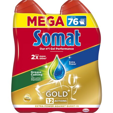 Somat Gold Mega gel Anti-grease 2 x 684 ml