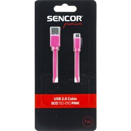 SCO 512-010 PINK USB A/M-Micro B SENCOR