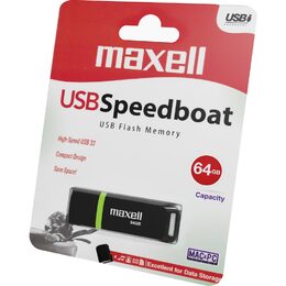 USB FD 64GB 3.1 Speedboat black MAXELL