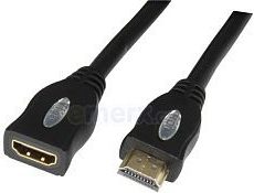 Prodlužovací kabel  HDMI A - HDMI A M/F,  1m VIGAN