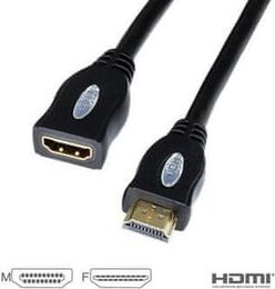 Prodlužovací kabel  HDMI A - HDMI A M/F,  3m VIGAN