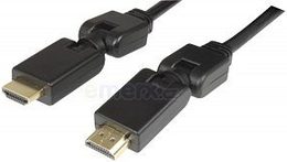 Propojovací kabel  HDMI A - HDMI A M/M, úhlový konektor 360°, 3m VIGAN