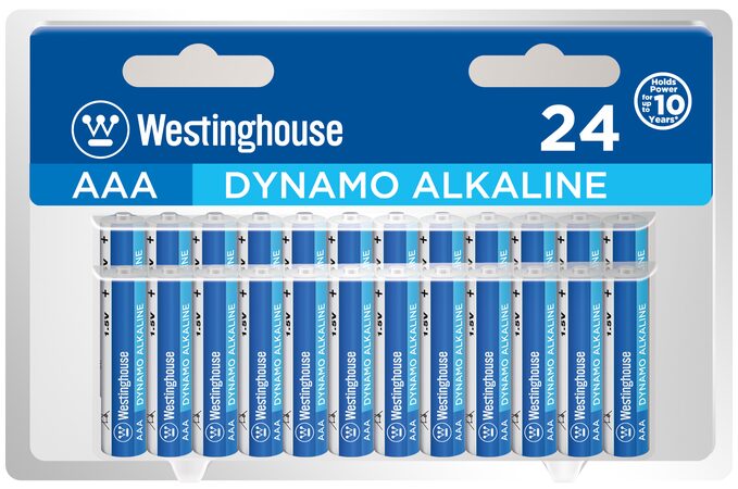 Baterie alkalická Westinghouse AAA/LR3 1,5V Dynamo alkalická, blistr 24ks